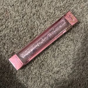 nwb tarte lights camera lashes special edition pink glitter case with charm